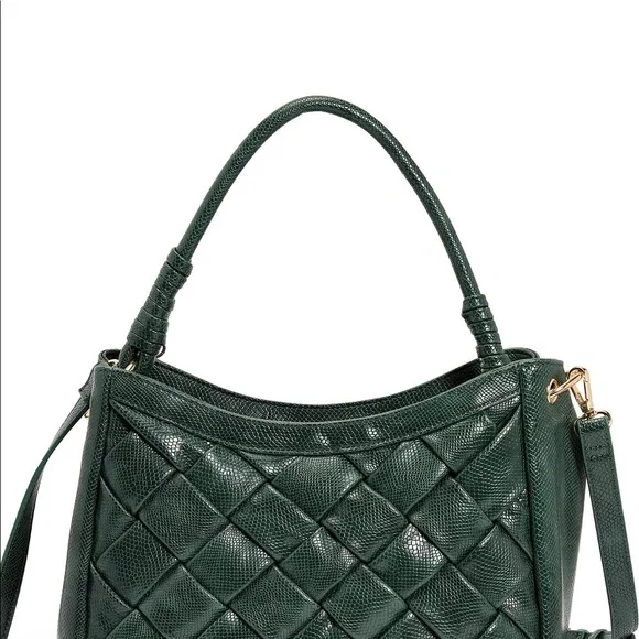 Like Dreams Kathy Woven Top Handle Satchel, NWT - Picture 1 of 6